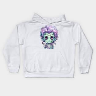 Cute Frankenstein Pastel Goth Kids Hoodie